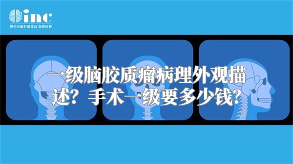 一级脑胶质瘤病理外观描述？手术一级要多少钱？