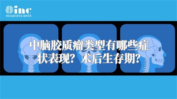 中脑胶质瘤类型有哪些症状表现？术后生存期？