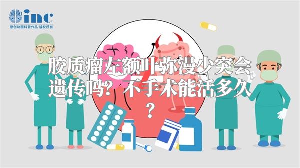 胶质瘤左额叶弥漫少突会遗传吗？不手术能活多久？