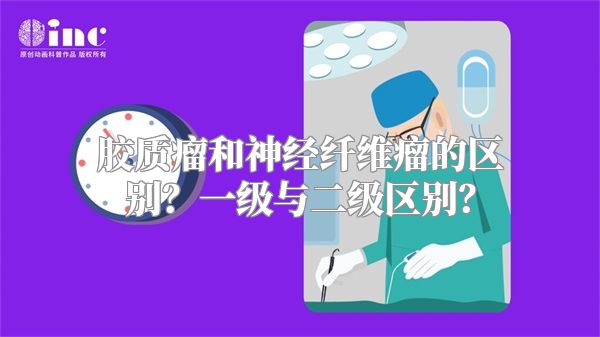 胶质瘤和神经纤维瘤的区别？一级与二级区别？