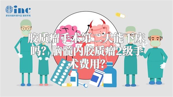 胶质瘤手术第二天能下床吗？脑髓内胶质瘤2级手术费用？