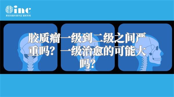 胶质瘤一级到二级之间严重吗？一级治愈的可能大吗？