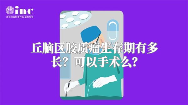 丘脑区胶质瘤生存期有多长？可以手术么？