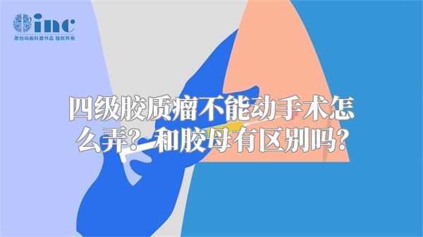 四级胶质瘤不能动手术怎么弄？和胶母有区别吗？