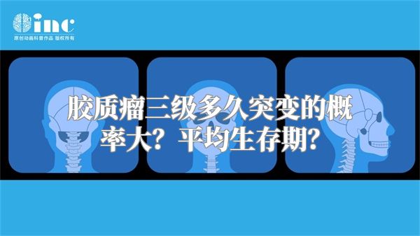 胶质瘤三级多久突变的概率大？平均生存期？