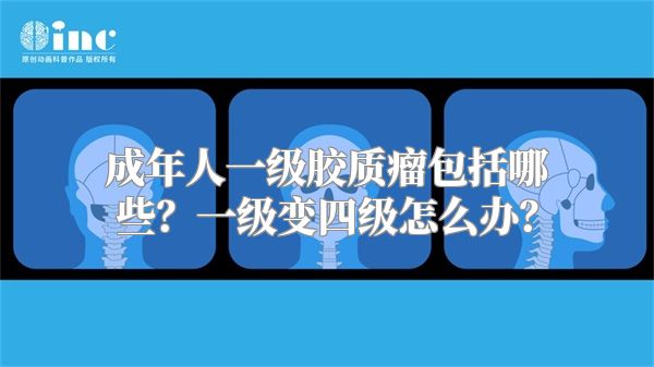 成年人一级胶质瘤包括哪些？一级变四级怎么办？