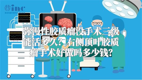 弥漫性胶质瘤没手术三级能活多久？右侧顶叶胶质瘤手术好做吗多少钱？