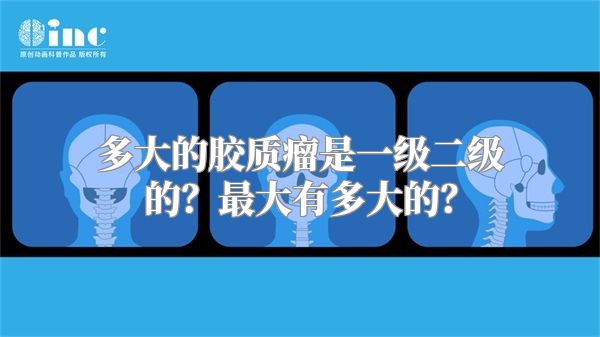 多大的胶质瘤是一级二级的？最大有多大的？