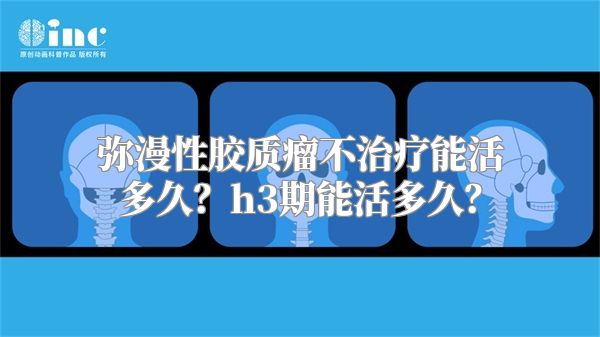 弥漫性胶质瘤不治疗能活多久？h3期能活多久？