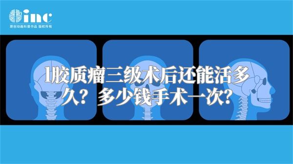 l胶质瘤三级术后还能活多久？多少钱手术一次？