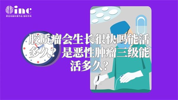 胶质瘤会生长很快吗能活多久？是恶性肿瘤三级能活多久？