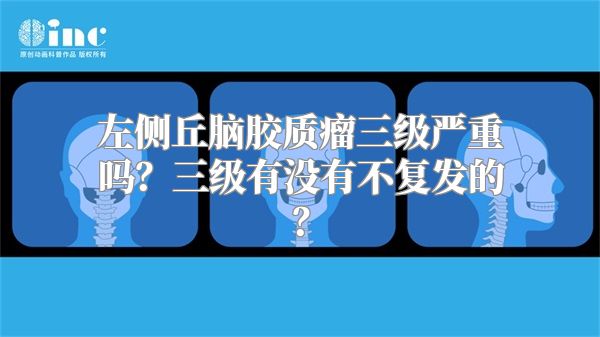 左侧丘脑胶质瘤三级严重吗？三级有没有不复发的？