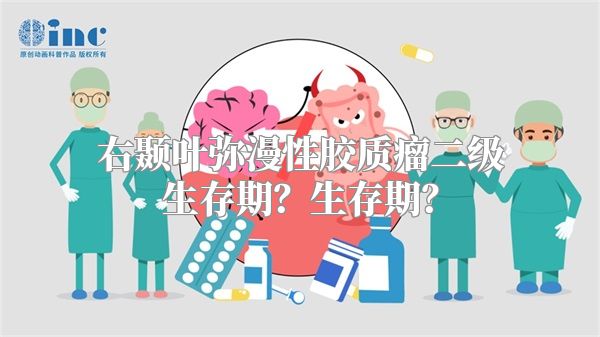 右颞叶弥漫性胶质瘤二级生存期？生存期？