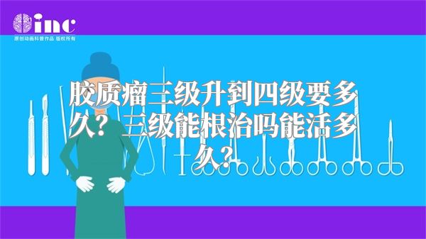 胶质瘤三级升到四级要多久？三级能根治吗能活多久？