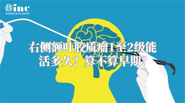 右侧额叶胶质瘤1至2级能活多久？算不算早期？