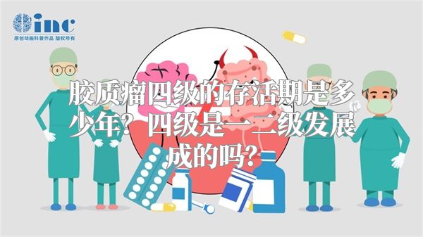 胶质瘤四级的存活期是多少年？四级是一二级发展成的吗？