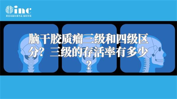 脑干胶质瘤三级和四级区分？三级的存活率有多少？