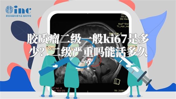 胶质瘤二级一般ki67是多少？二级严重吗能活多久？