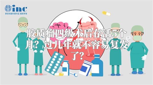 胶质瘤四级术后存活5个月？过几年就不容易复发了？