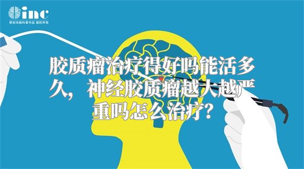 胶质瘤治疗得好吗能活多久，神经胶质瘤越大越严重吗怎么治疗？