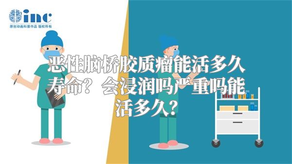 恶性脑桥胶质瘤能活多久寿命？会浸润吗严重吗能活多久？