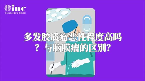 多发胶质瘤恶性程度高吗？与脑膜瘤的区别？