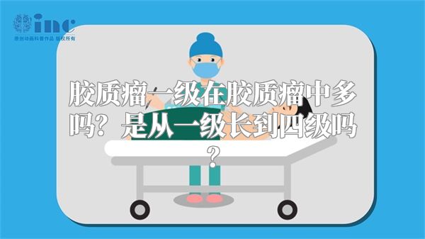 胶质瘤一级在胶质瘤中多吗？是从一级长到四级吗？