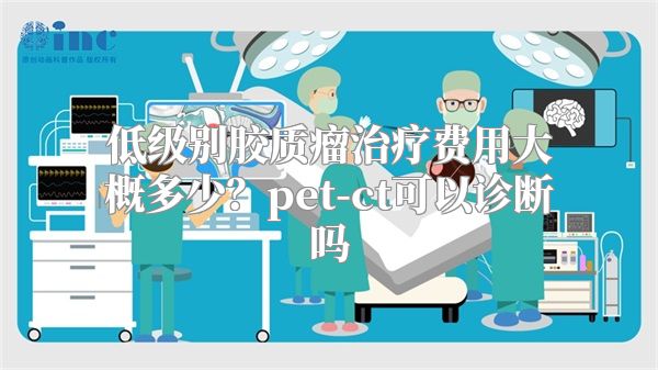 低级别胶质瘤治疗费用大概多少？pet-ct可以诊断吗