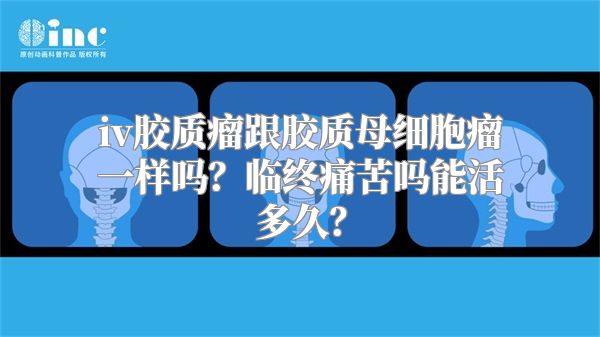 iv胶质瘤跟胶质母细胞瘤一样吗？临终痛苦吗能活多久？