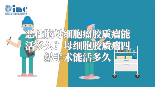 恶性脑母细胞瘤胶质瘤能活多久？母细胞胶质瘤四级手术能活多久