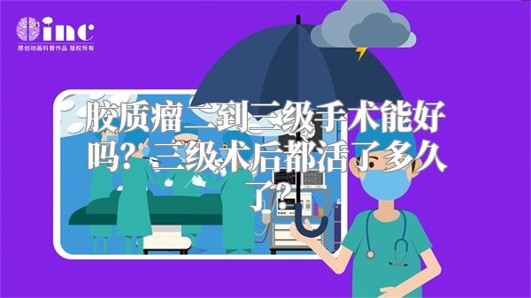 胶质瘤二到三级手术能好吗？三级术后都活了多久了？