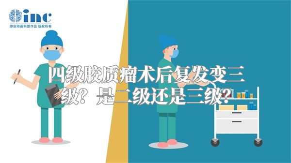 四级胶质瘤术后复发变三级？是二级还是三级？