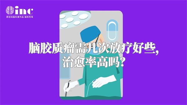 脑胶质瘤需几次放疗好些，治愈率高吗？