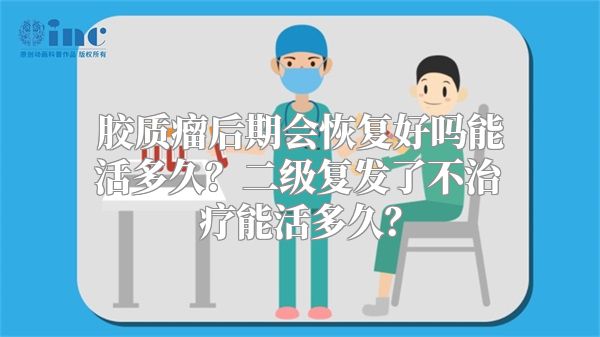 胶质瘤后期会恢复好吗能活多久？二级复发了不治疗能活多久？