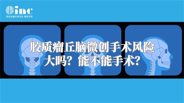 胶质瘤丘脑微创手术风险大吗？能不能手术？