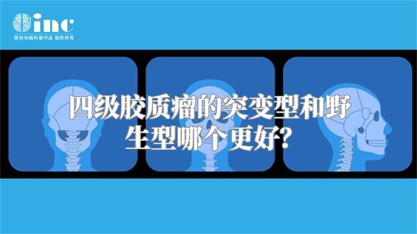 四级胶质瘤的突变型和野生型哪个更好？