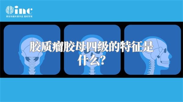 胶质瘤胶母四级的特征是什么？