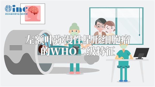 左额叶弥漫性星形细胞瘤的WHO二级特征