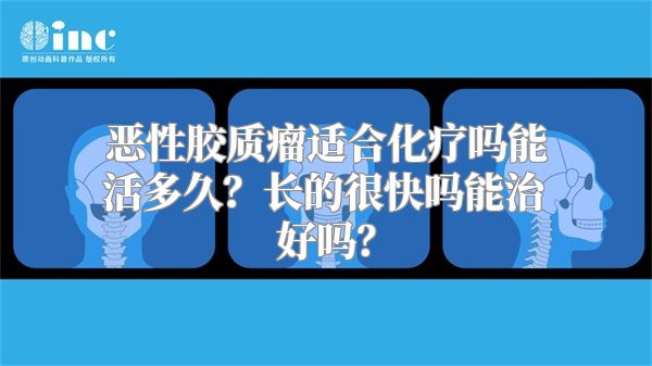 恶性胶质瘤适合化疗吗能活多久？长的很快吗能治好吗？