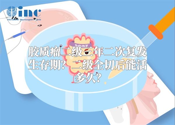 胶质瘤二级三年二次复发生存期？二级全切后能活多久？