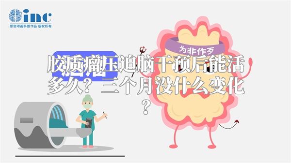 胶质瘤压迫脑干预后能活多久？三个月没什么变化？