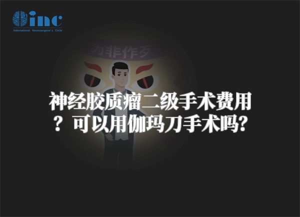 神经胶质瘤二级手术费用？可以用伽玛刀手术吗？