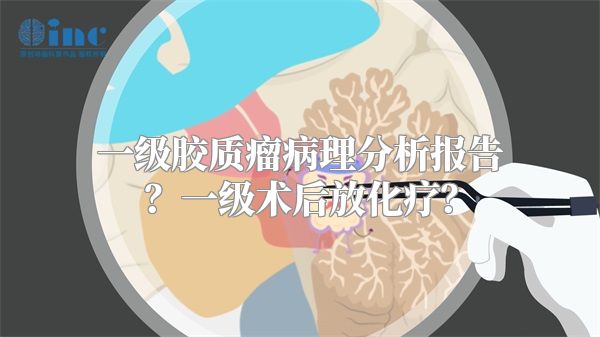 一级胶质瘤病理分析报告？一级术后放化疗？