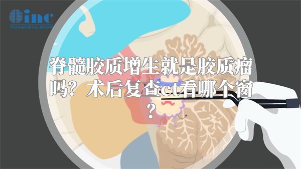 脊髓胶质增生就是胶质瘤吗？术后复查ct看哪个窗？