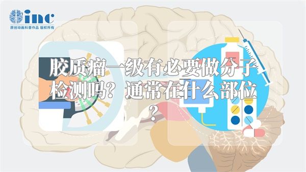 胶质瘤一级有必要做分子检测吗？通常在什么部位？