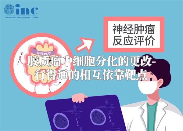 胶质瘤中细胞分化的更改-行得通的相互依靠靶点