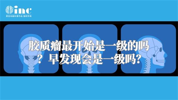 胶质瘤最开始是一级的吗？早发现会是一级吗？