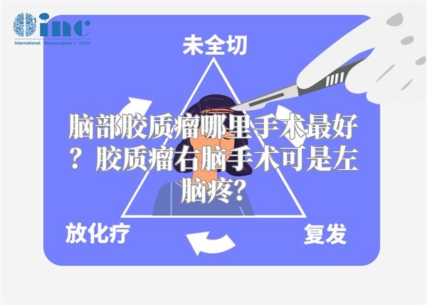 脑部胶质瘤哪里手术最好？胶质瘤右脑手术可是左脑疼？