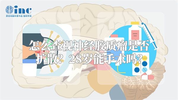 怎么查视神经胶质瘤是否扩散？28岁能手术吗？