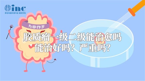 胶质瘤一级二级能治愈吗能治好吗？严重吗？